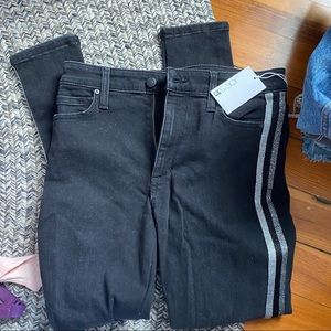 Joe’s jeans sparkle tuxedo stripe pants